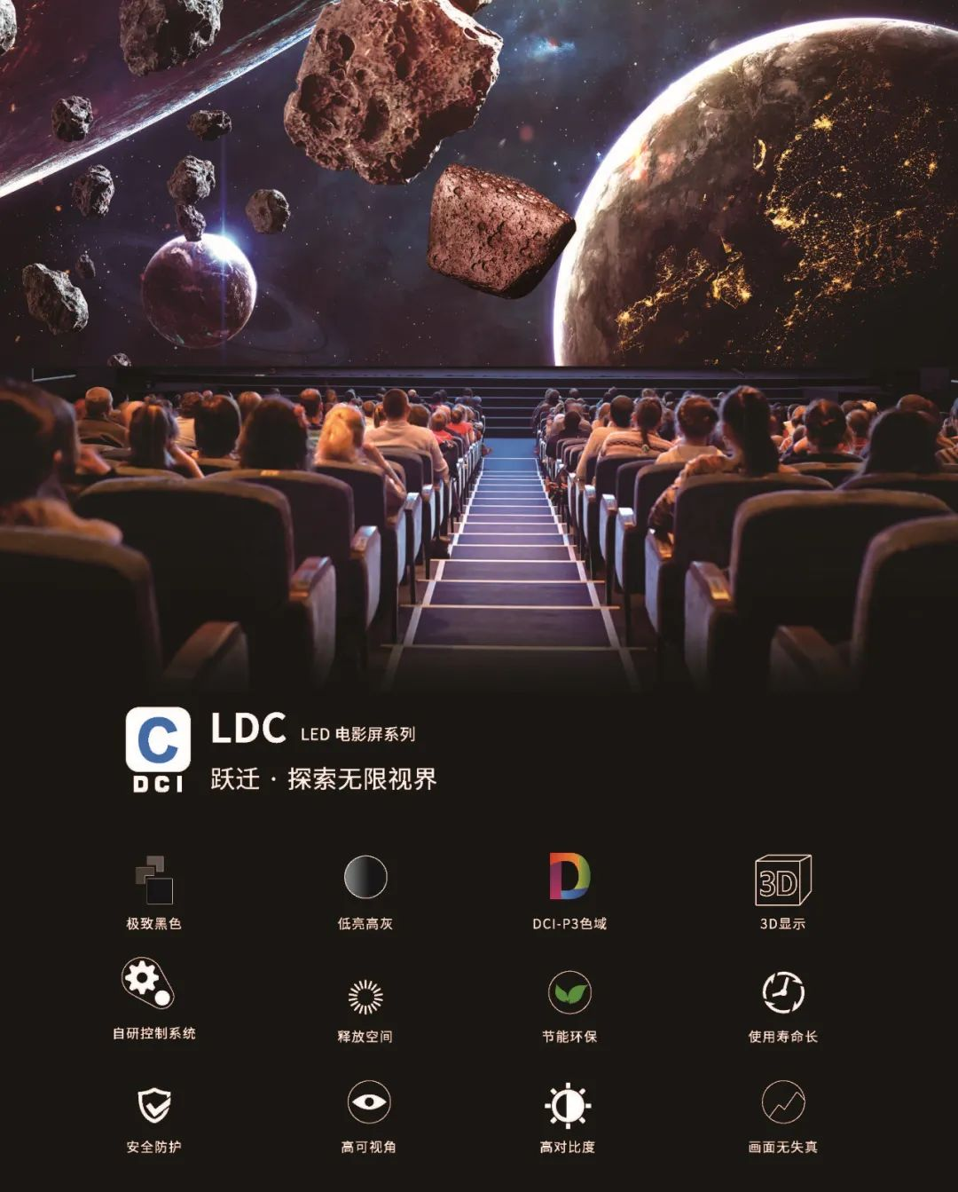 “自研+合作”全面开花，ng28.com成业内LED电影屏通过DCI认证最多企业